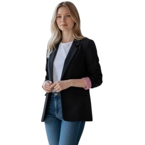 On 34th Women's Black One Button Blazer Size Xsmall